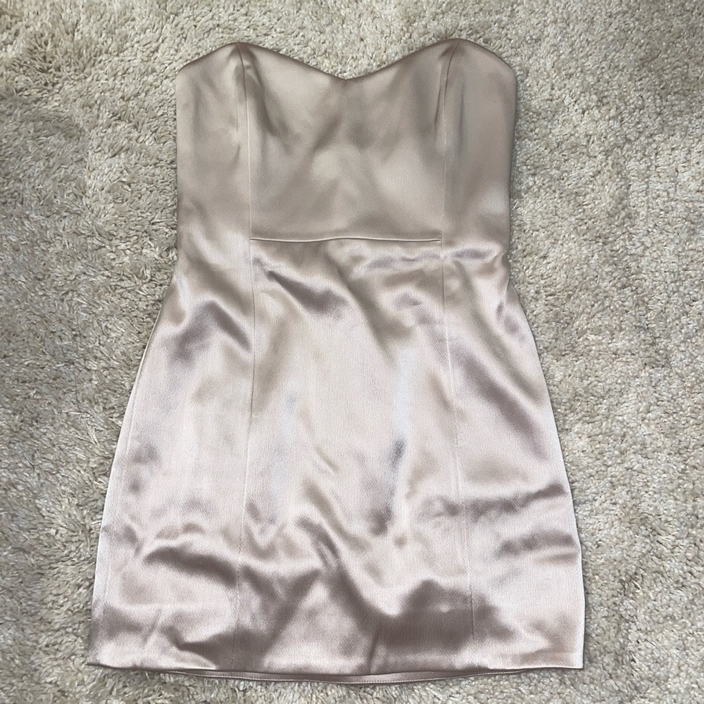 aritzia dazzle dress in denude